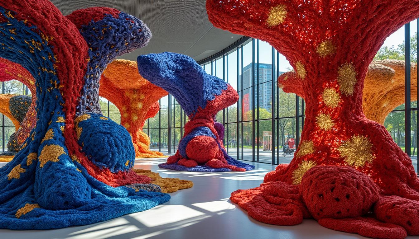 découvrez l'exposition unique d'olga de amaral à la fondation cartier, une exploration artistique captivante mêlant textures et couleurs.