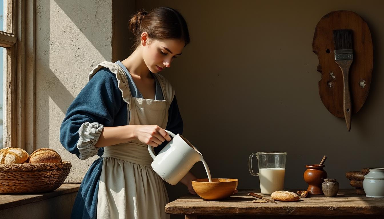 découvrez tout sur le tableau "la laitière" de vermeer, son histoire, ses techniques artistiques et son importance dans l'art baroque néerlandais.